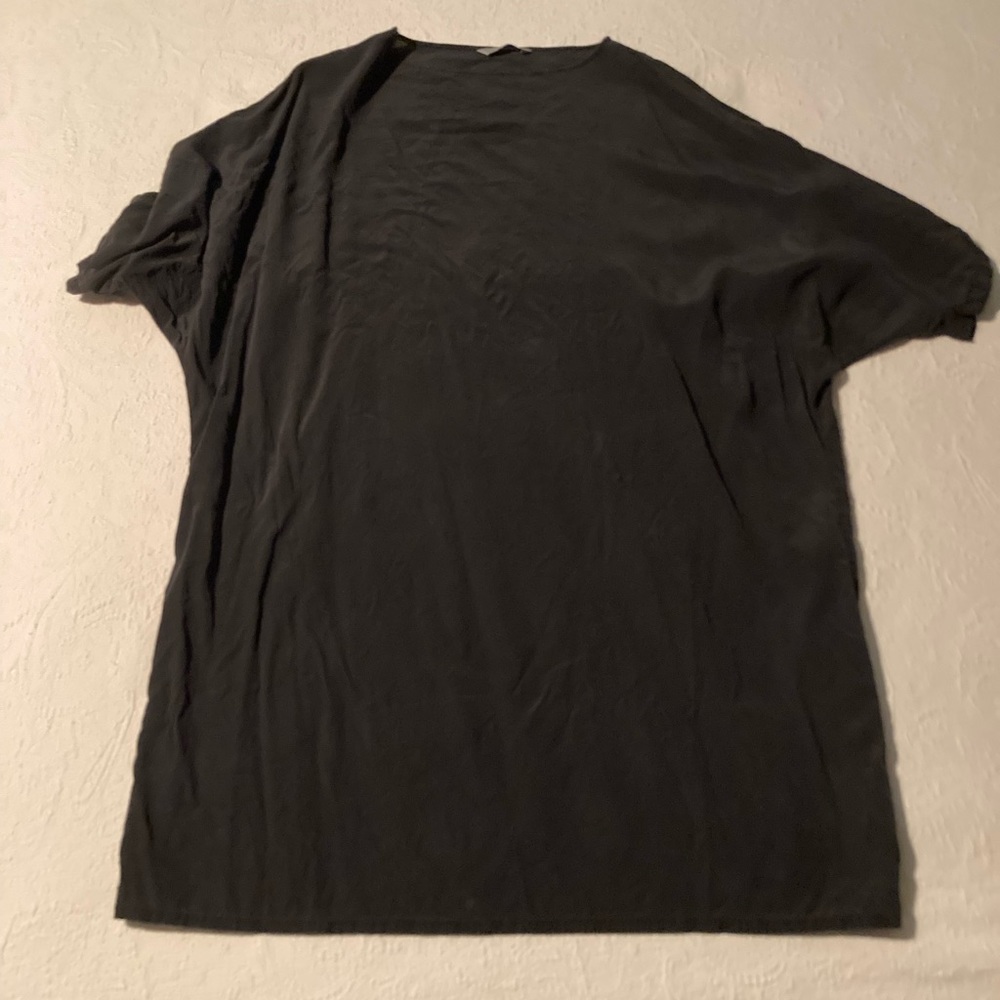 Elizabeth Suzann black silk dress OS.